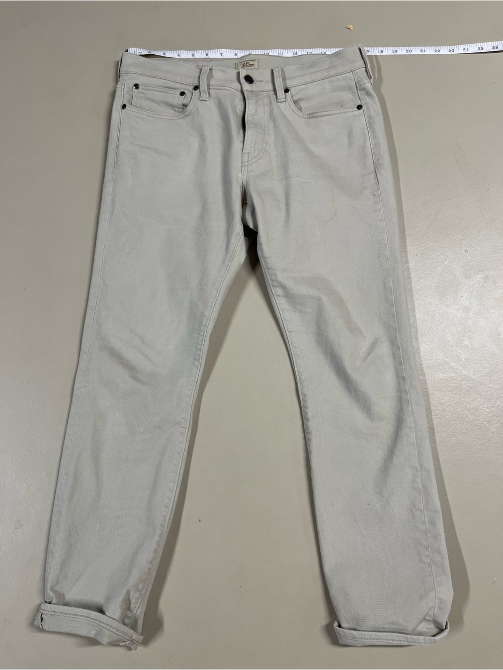 J. Crew 484 Slim-fit Bergen five-pocket pant - 31x30 - sandwashed canvas